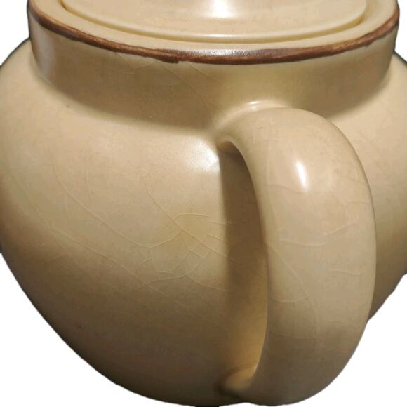 Vintage Pfalzgraff Village Bean Pot W/Handle & Lid #70 Retired Pattern Crazing - Picture 9 of 13